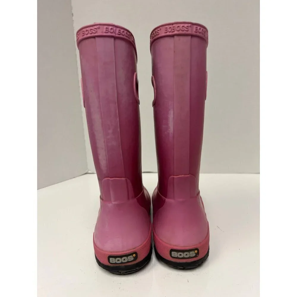 Bogs Pink Ombre Rain Boot Girls Pull On High Size 5